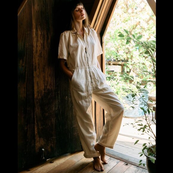 Imogene + Willie Jumpsuit in Ivory, size Medium - Picture 1 of 10